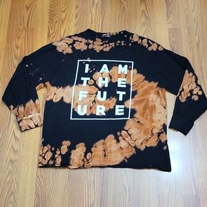 Fashion Nova Tie Dye Long Sleeve Shirt / Small